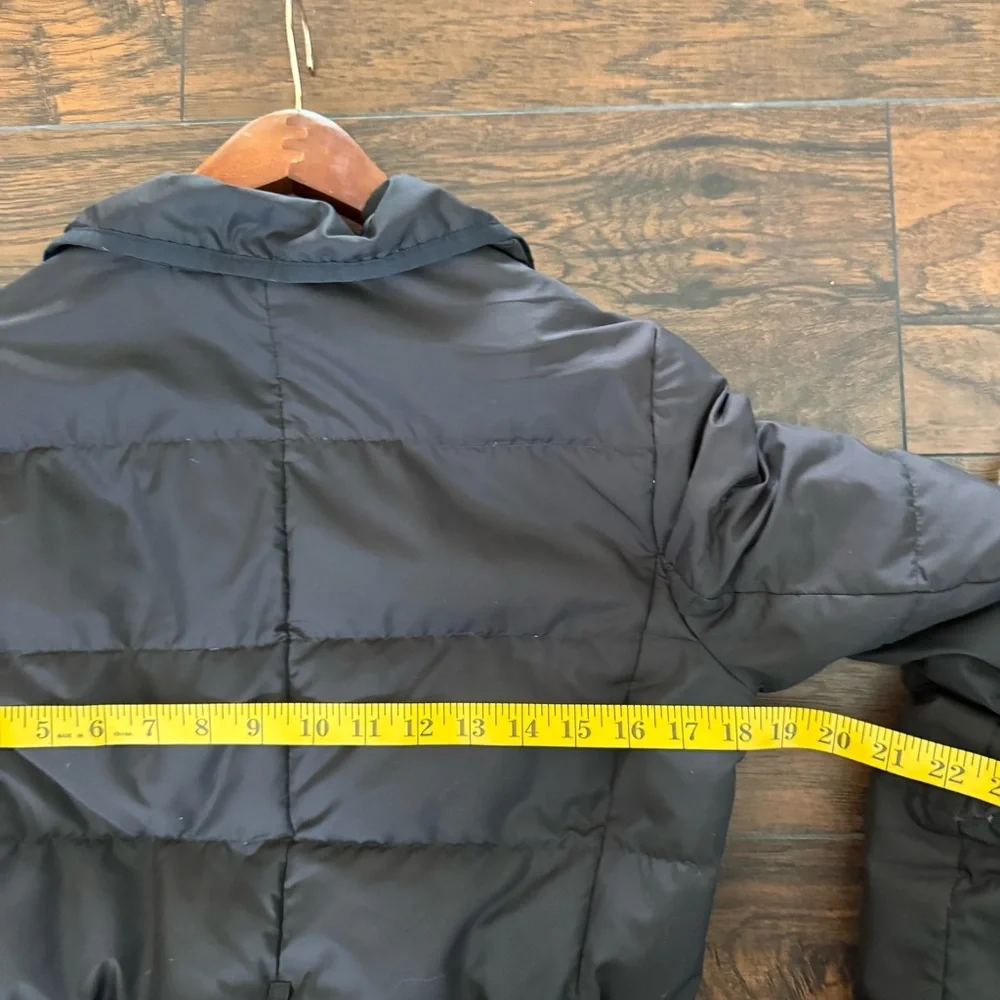 J. Crew Long Black Puffer Coat Womens Sz XS - Picture 8 of 11